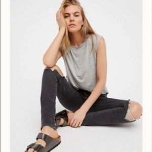 Levi's 721 High Rise Distressed Skinny Jeans